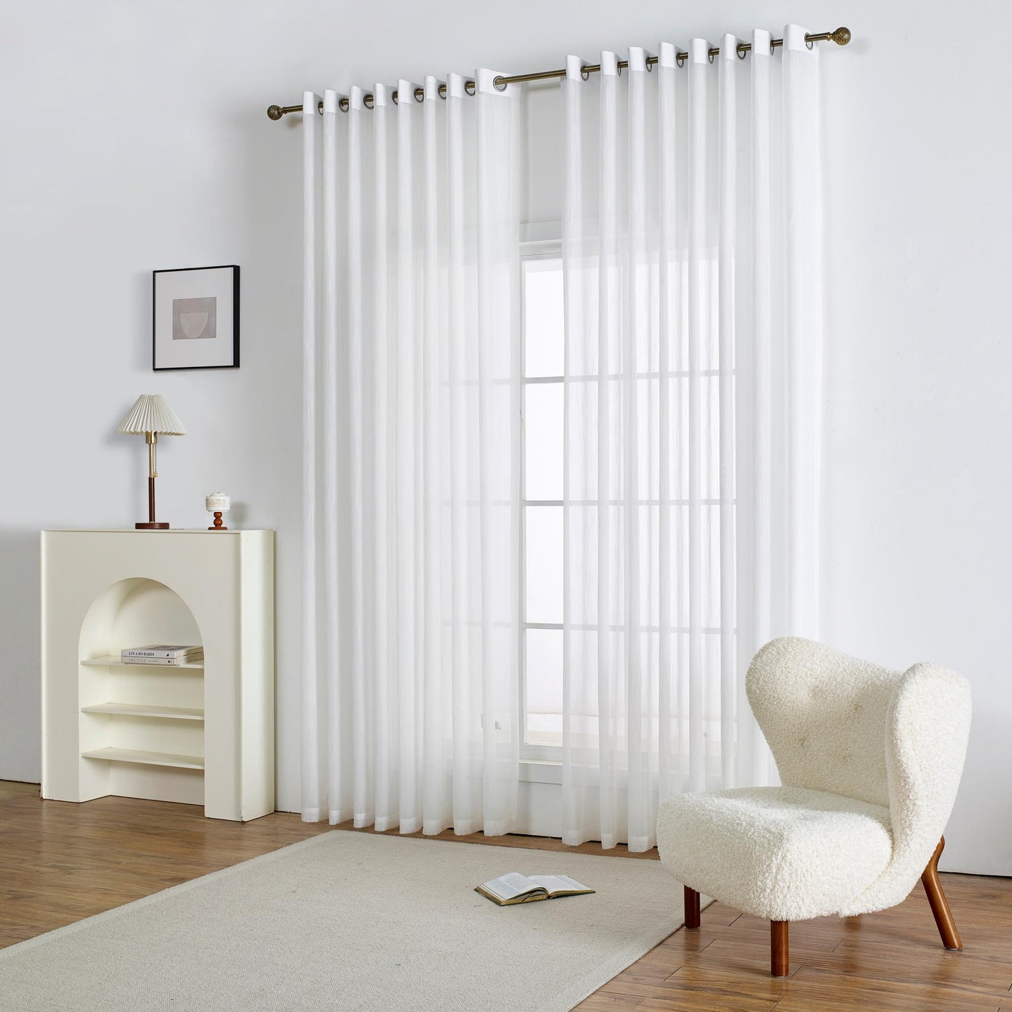 Auriel Semi Sheer Drapes Grommet