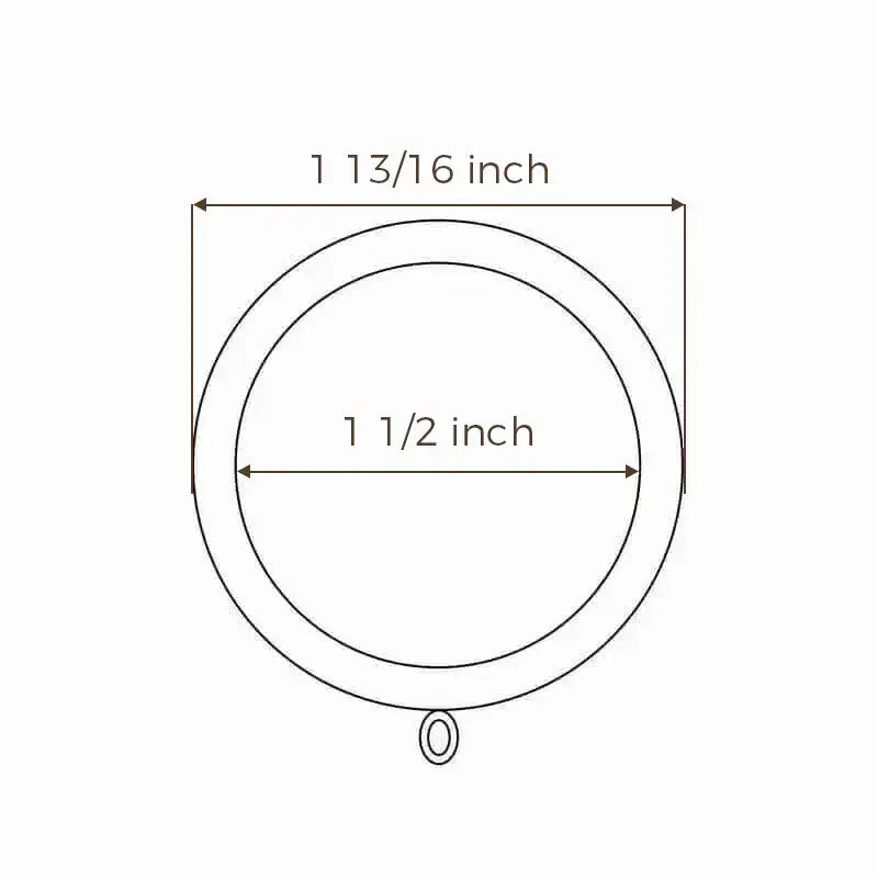 Rod Eyelets Rings (Pack of 12) - LuxDrape