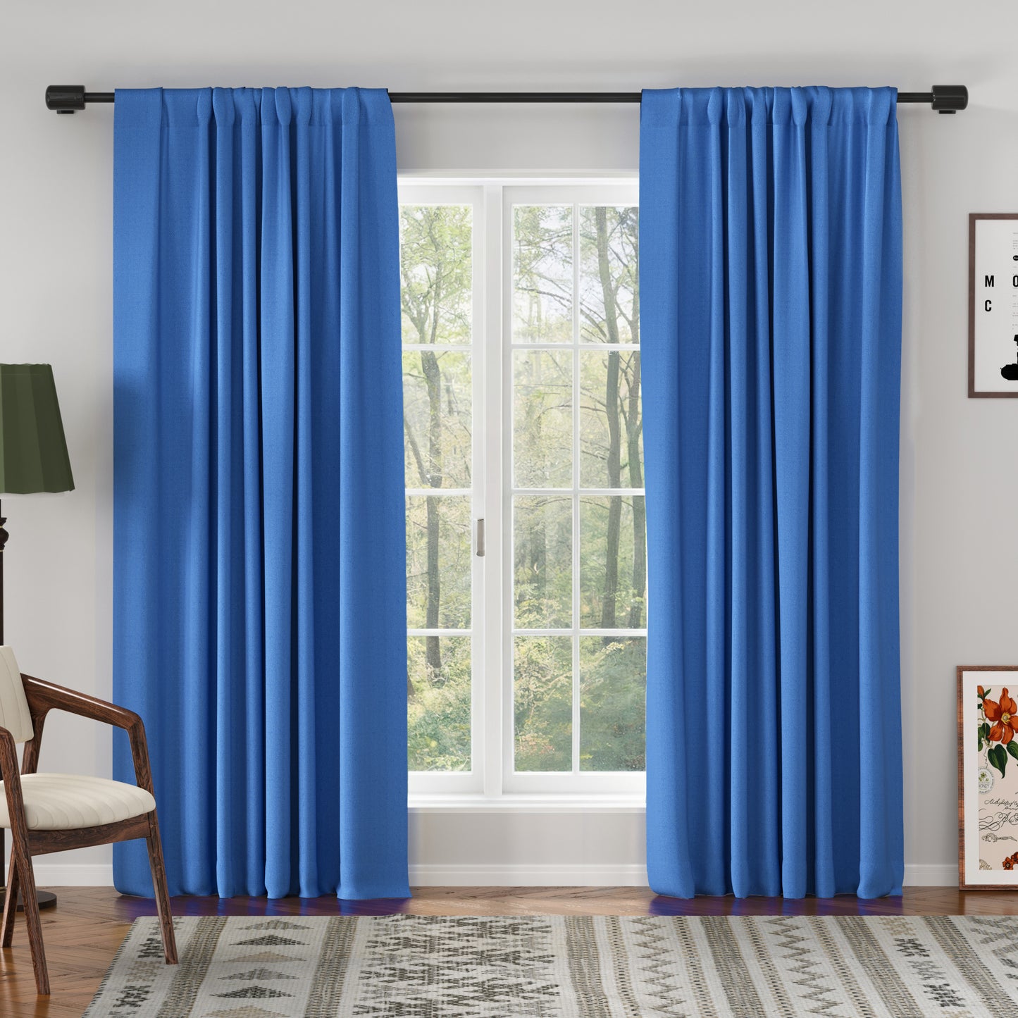Chevron Textured Linen Blend Drape Soft Top