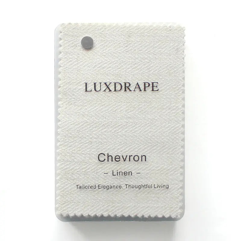 Chevron Linen Fabric Booklet 15 Colors LuxDrape