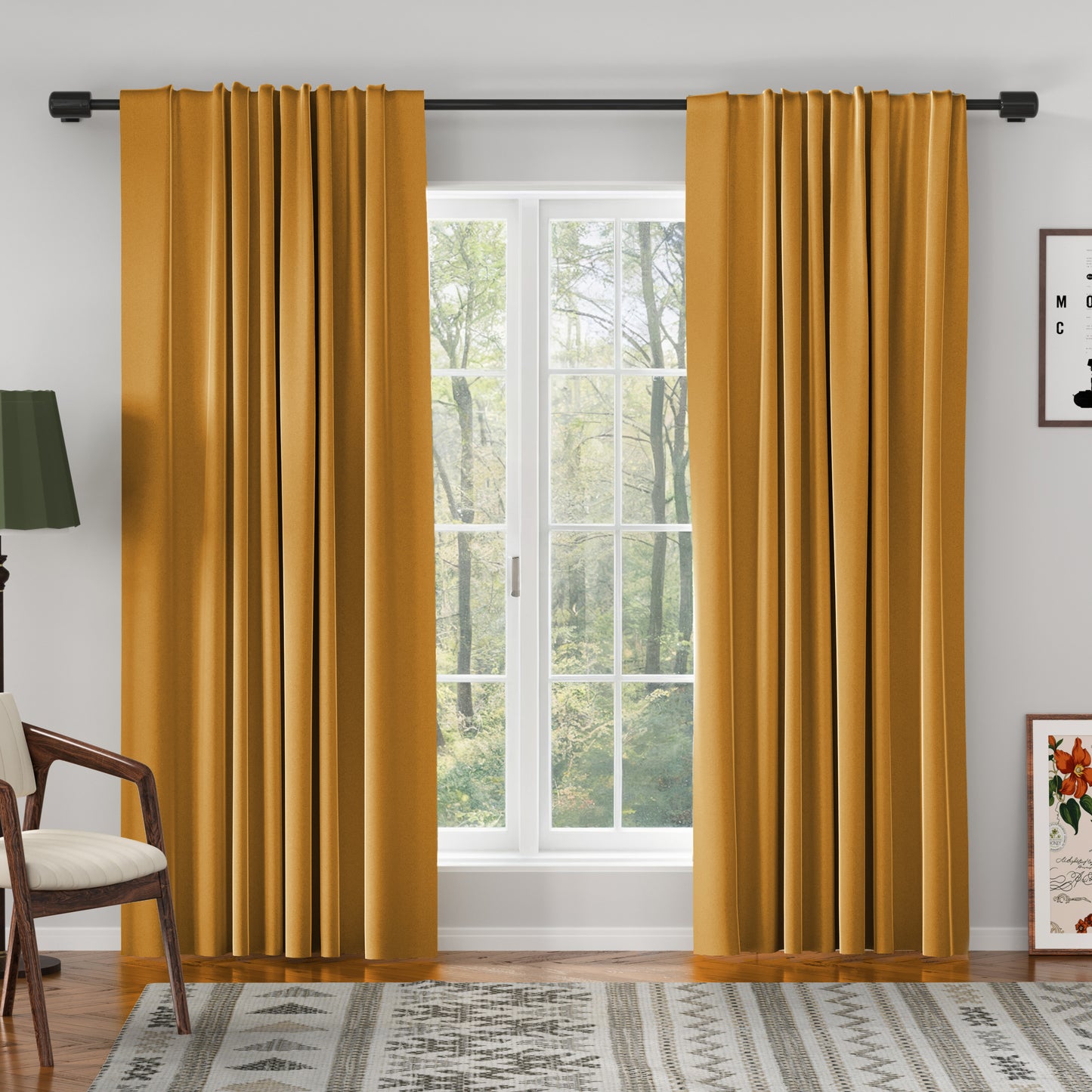 Velmor Velvet Drapes Soft Top