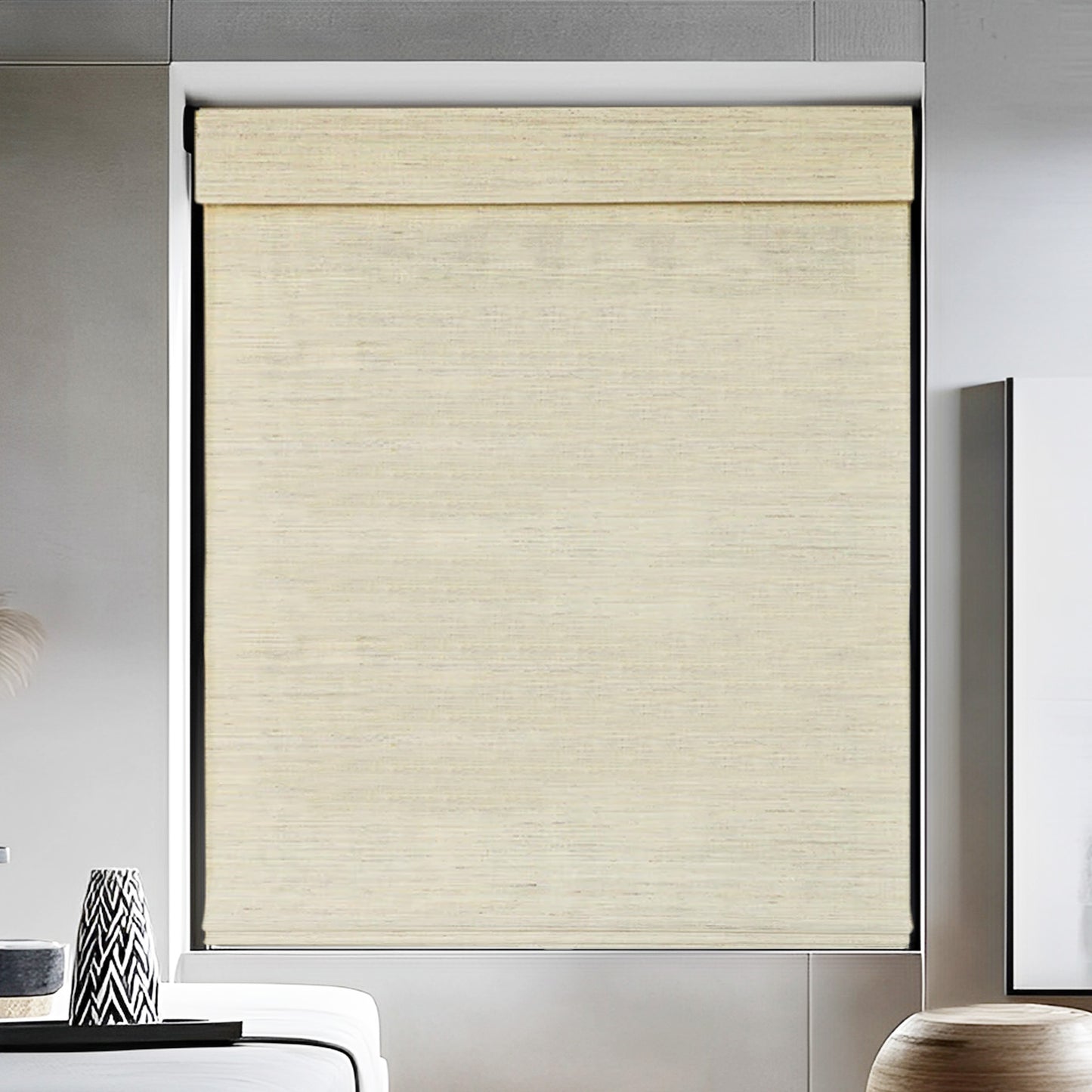 Kenaf Woven Bamboo Shade, Paper Lantern