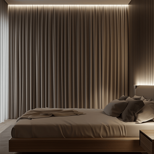 Velmor Pleated Velvet Curtains with Blackout Lining - LuxDrape