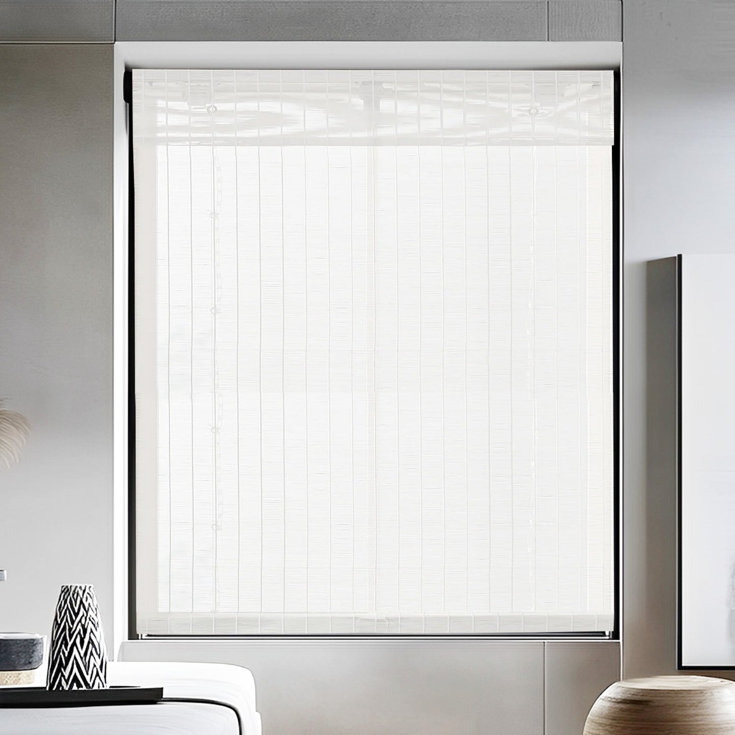 Woven Bamboo Shade, Soft White