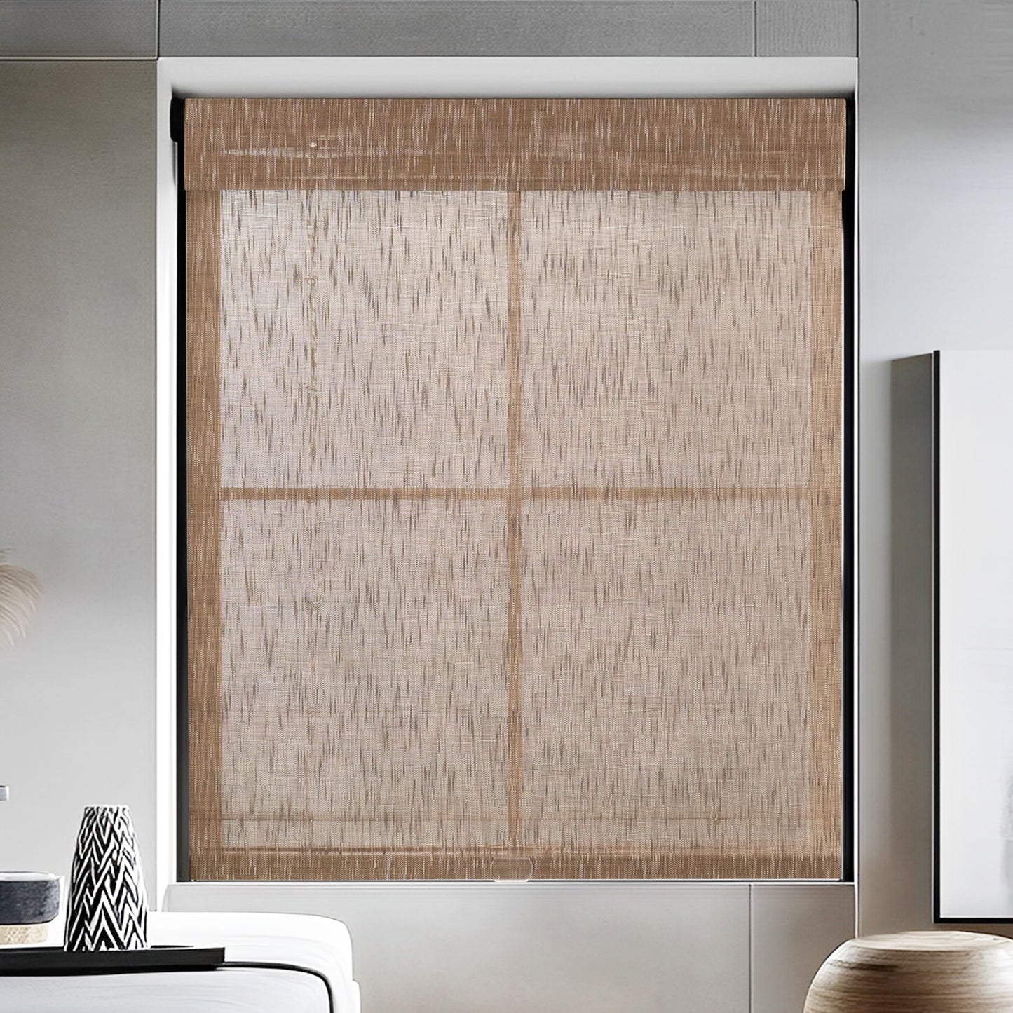 Woven Bamboo Shade, Walnut