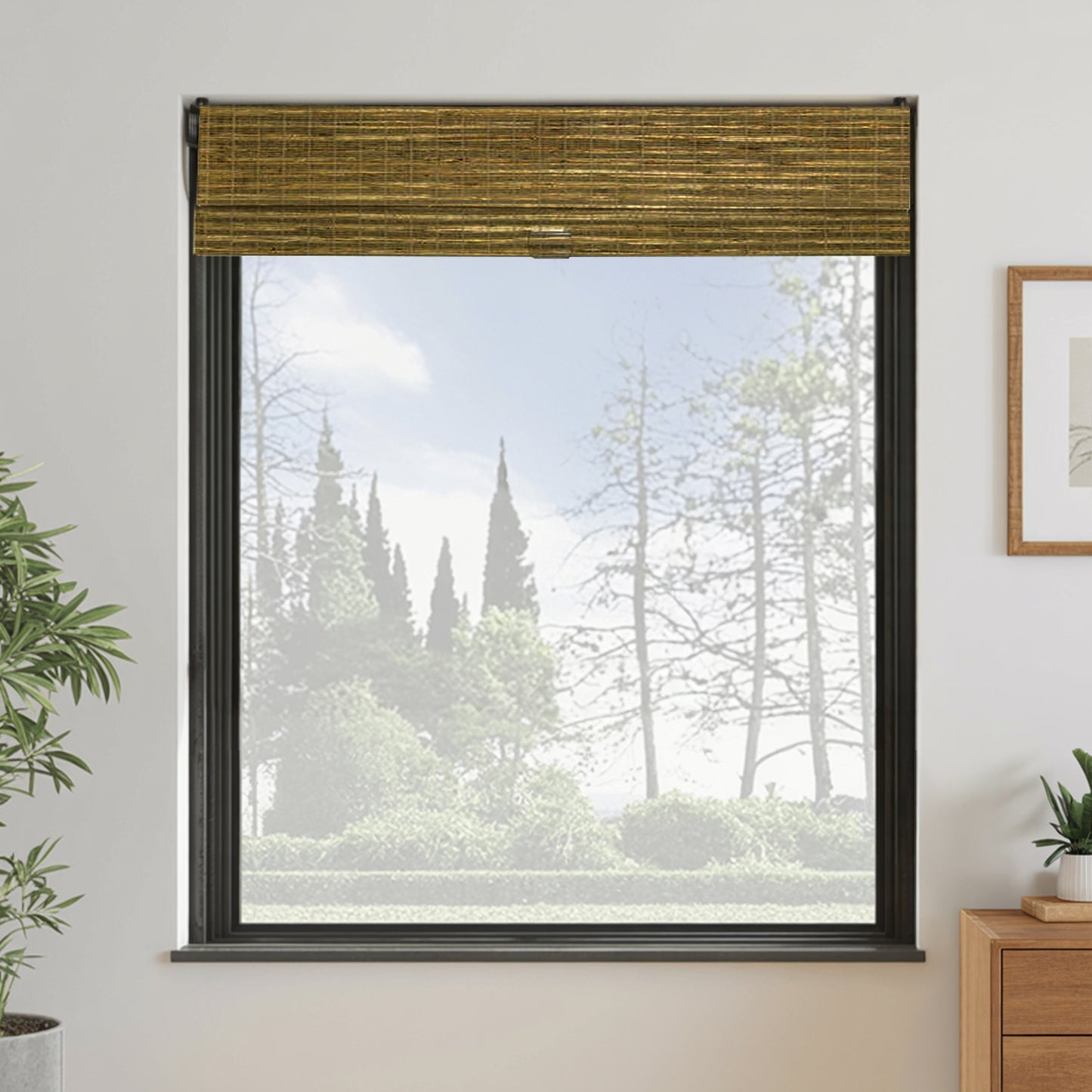 Natural Jute Woven Wood Blinds & Shades | Khaki