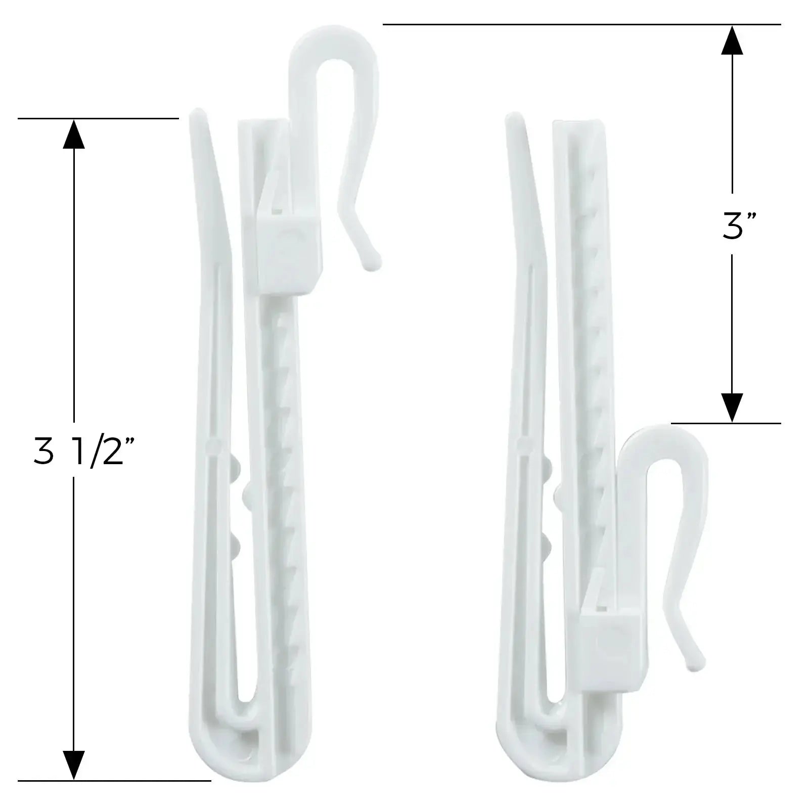 Dura Adjustable Pin Hooks Set (Pack of 32) - LuxDrape