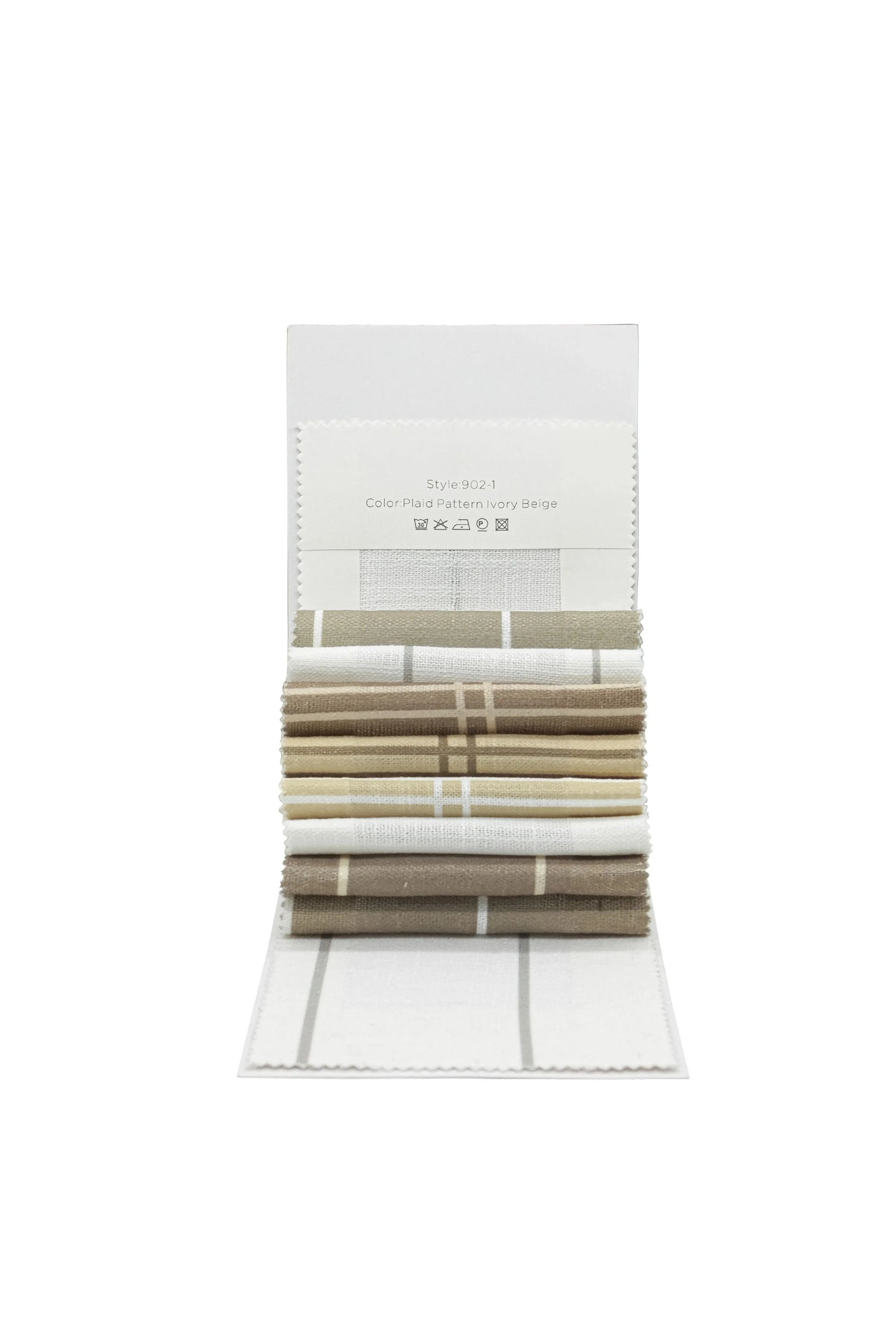 Sienna Windowpane Linen Booklet 11 Patterns - LuxDrape