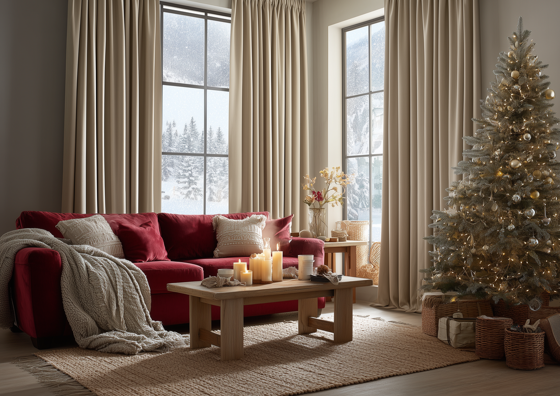 Christmas holiday curtains luxdrape