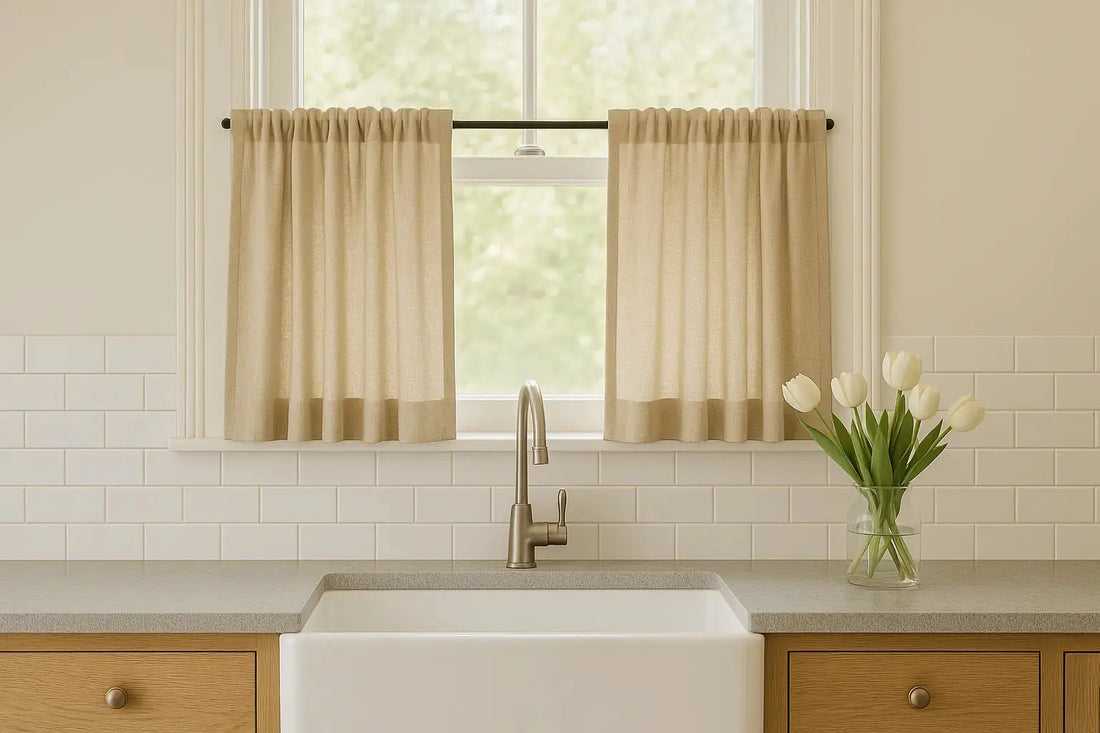 How I Transformed My Kitchen with Cozy Cafe Curtains - LuxDrape