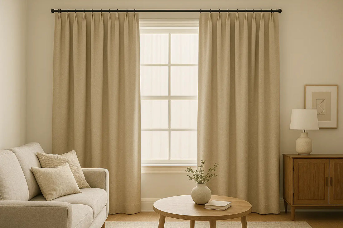 living room with cotton drapes softly diffusing sunlight — cotton-drapes cover