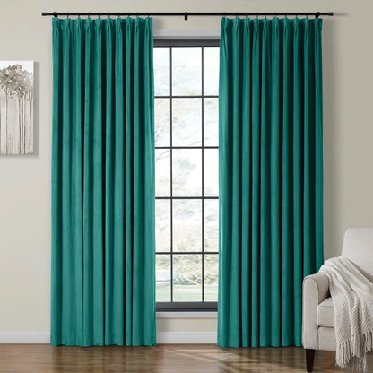 Velmor Velvet Drapes Pleated
