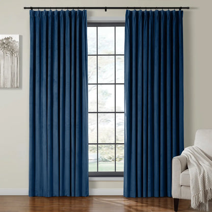 Velmor Velvet Drapes Pleated