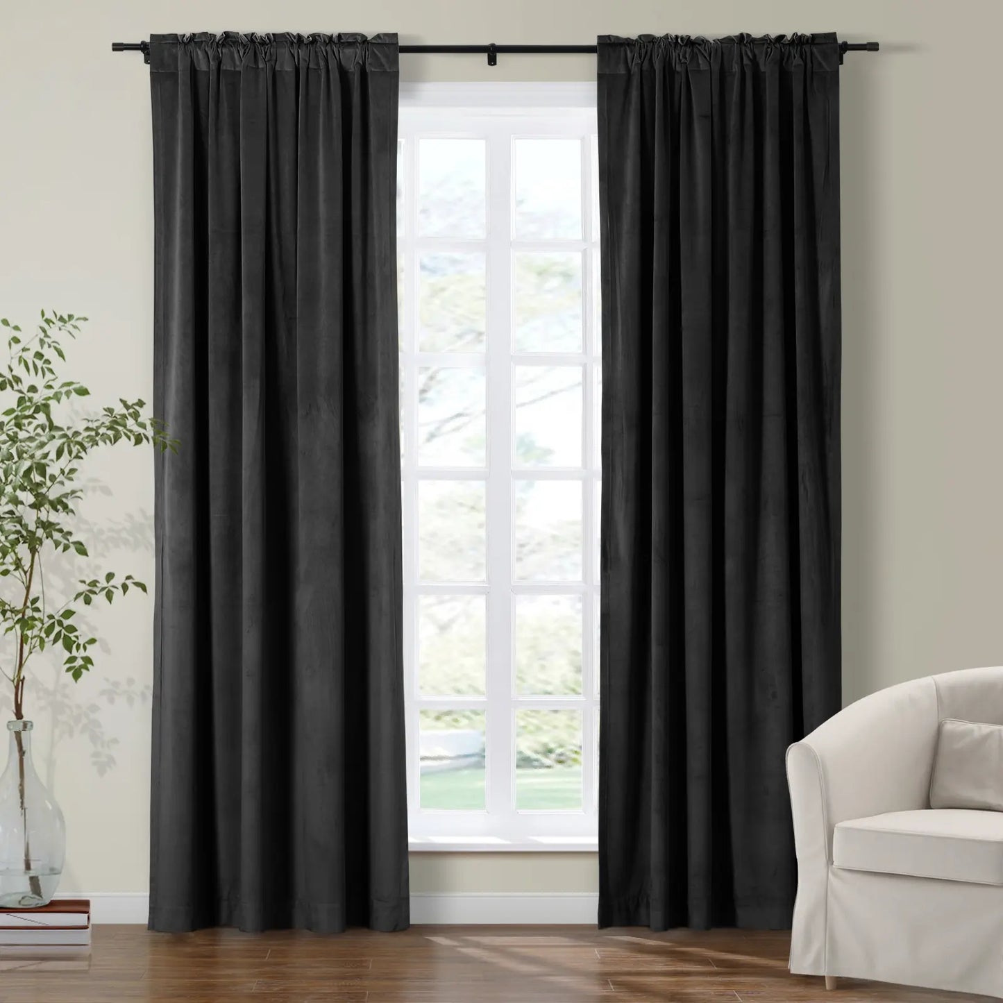Velmor Velvet Drapes Soft Top