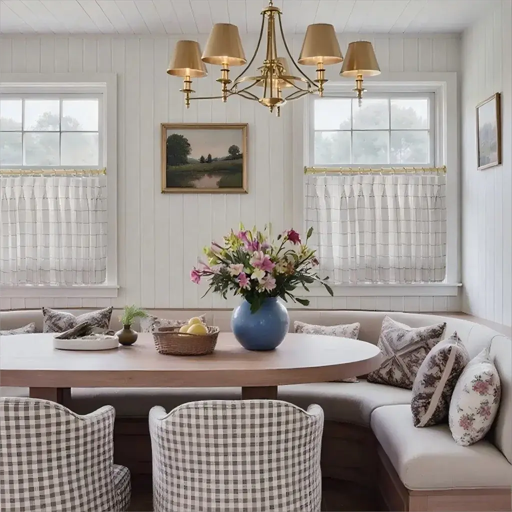 Sienna Striped Pattern Linen Blend Pleated Cafe Curtains - LuxDrape