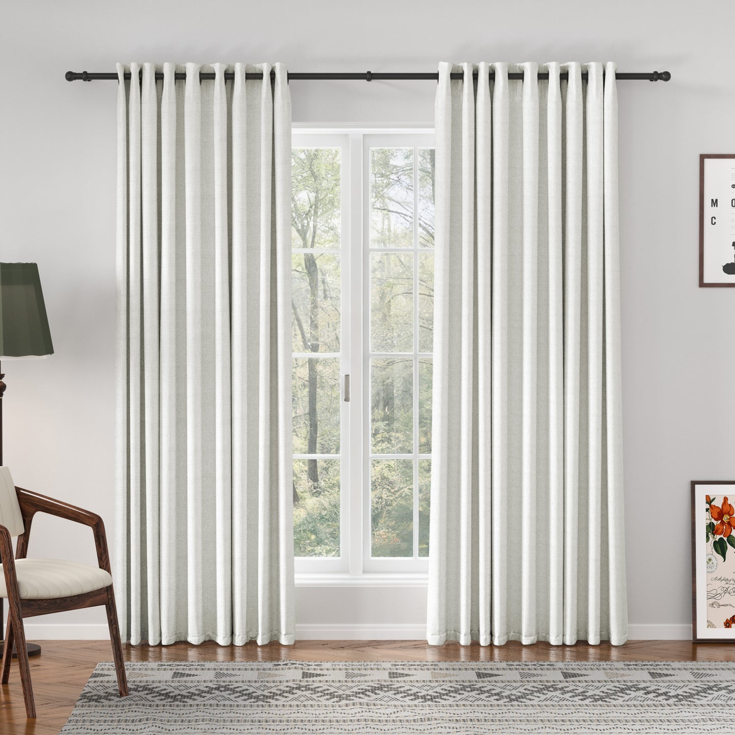 Florence Linen Blend Drapes Grommet