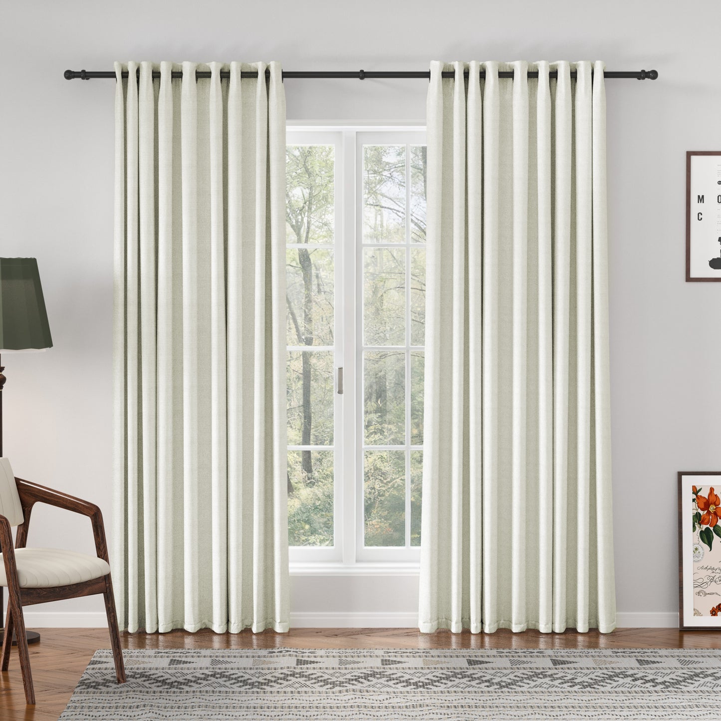 Florence Linen Blend Drapes Grommet
