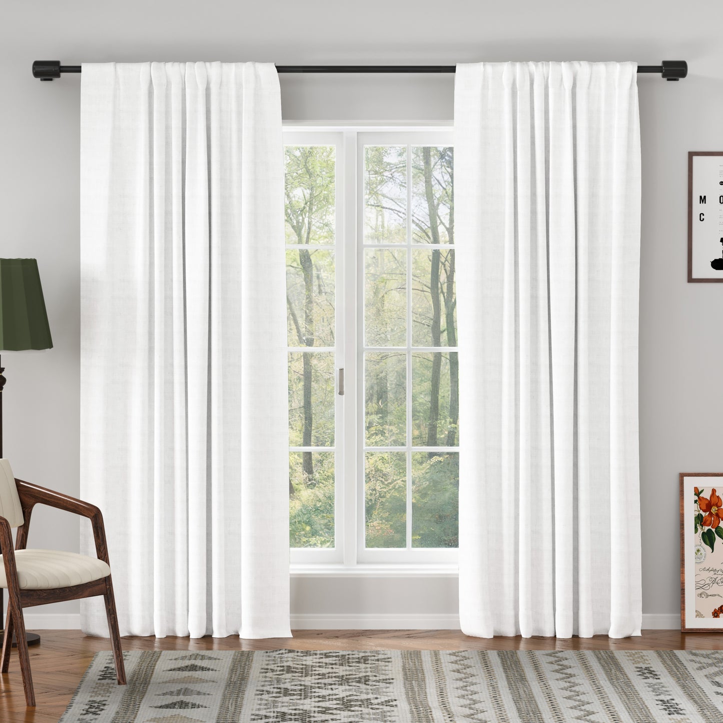 Florence Linen Blend Drape Soft Top