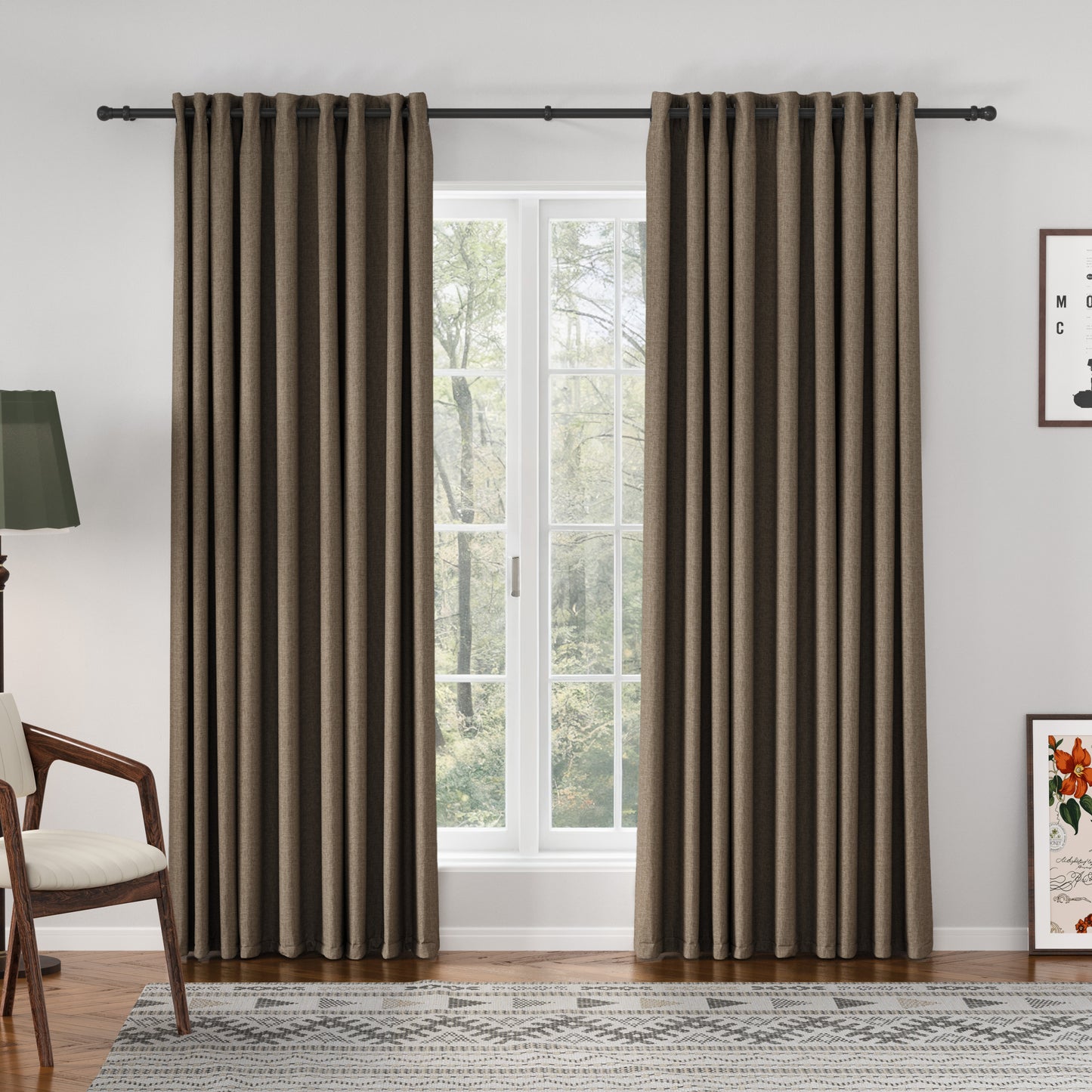 Florence Linen Blend Drapes Grommet