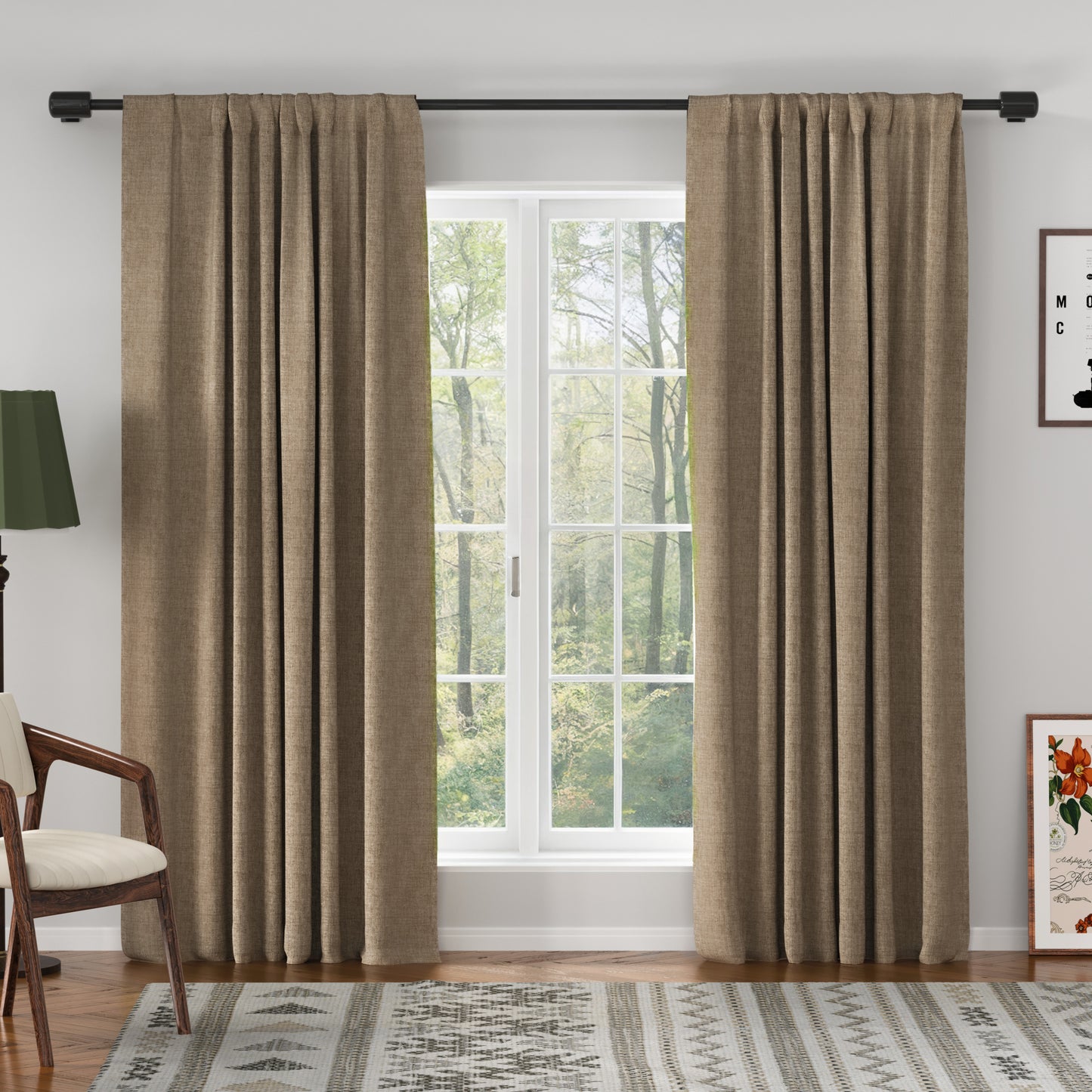 Florence Linen Blend Drape Soft Top