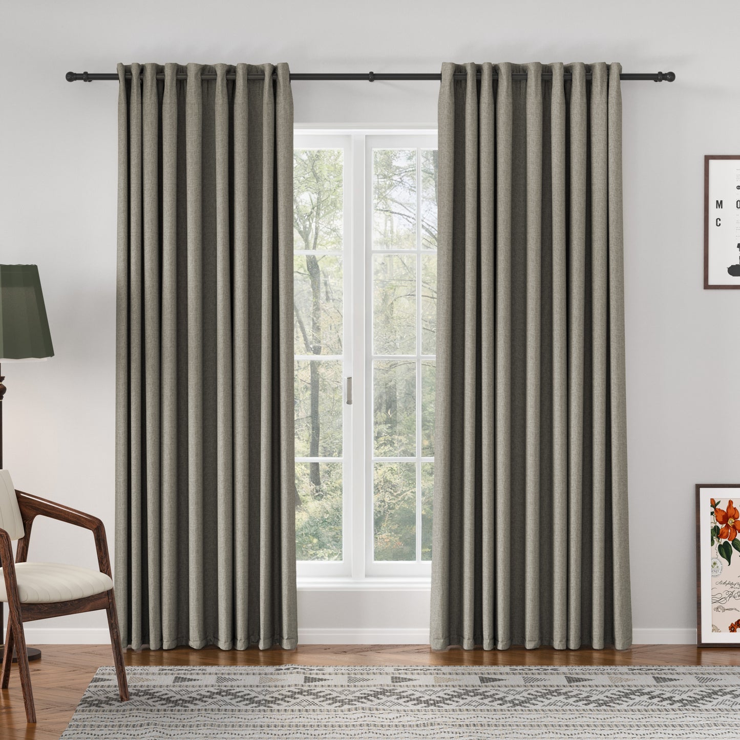 Florence Linen Blend Drapes Grommet
