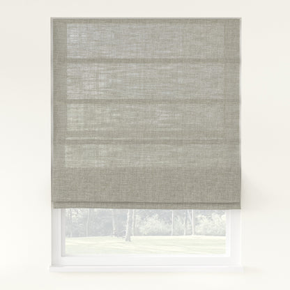 Florence Linen Roman Shade Cordless
