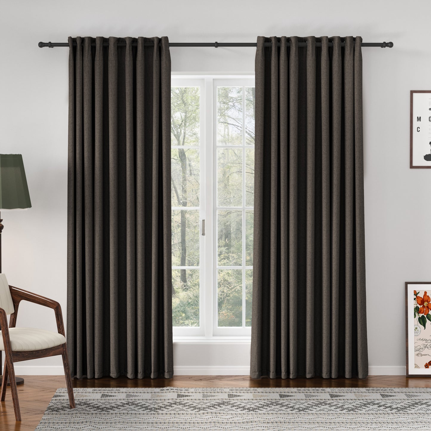 Florence Linen Blend Drapes Grommet