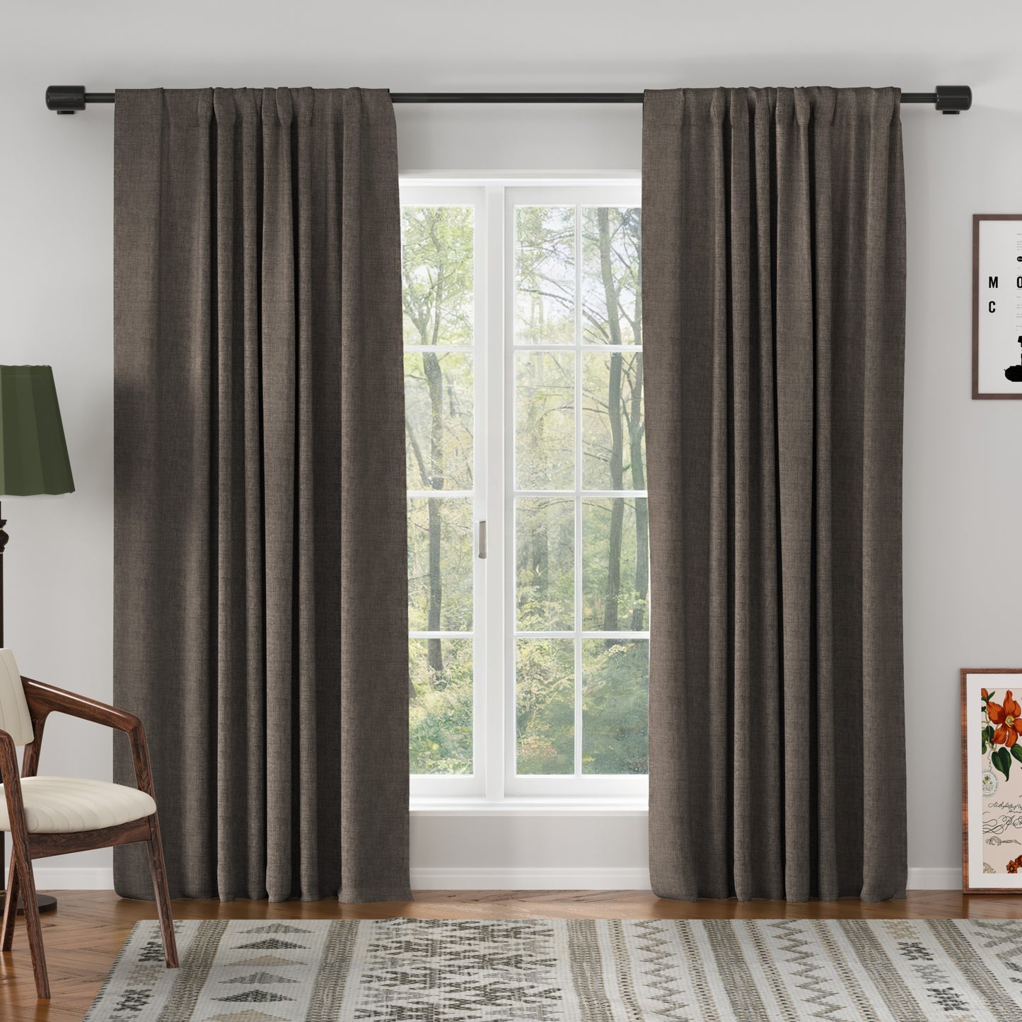 Florence Linen Blend Drape Soft Top