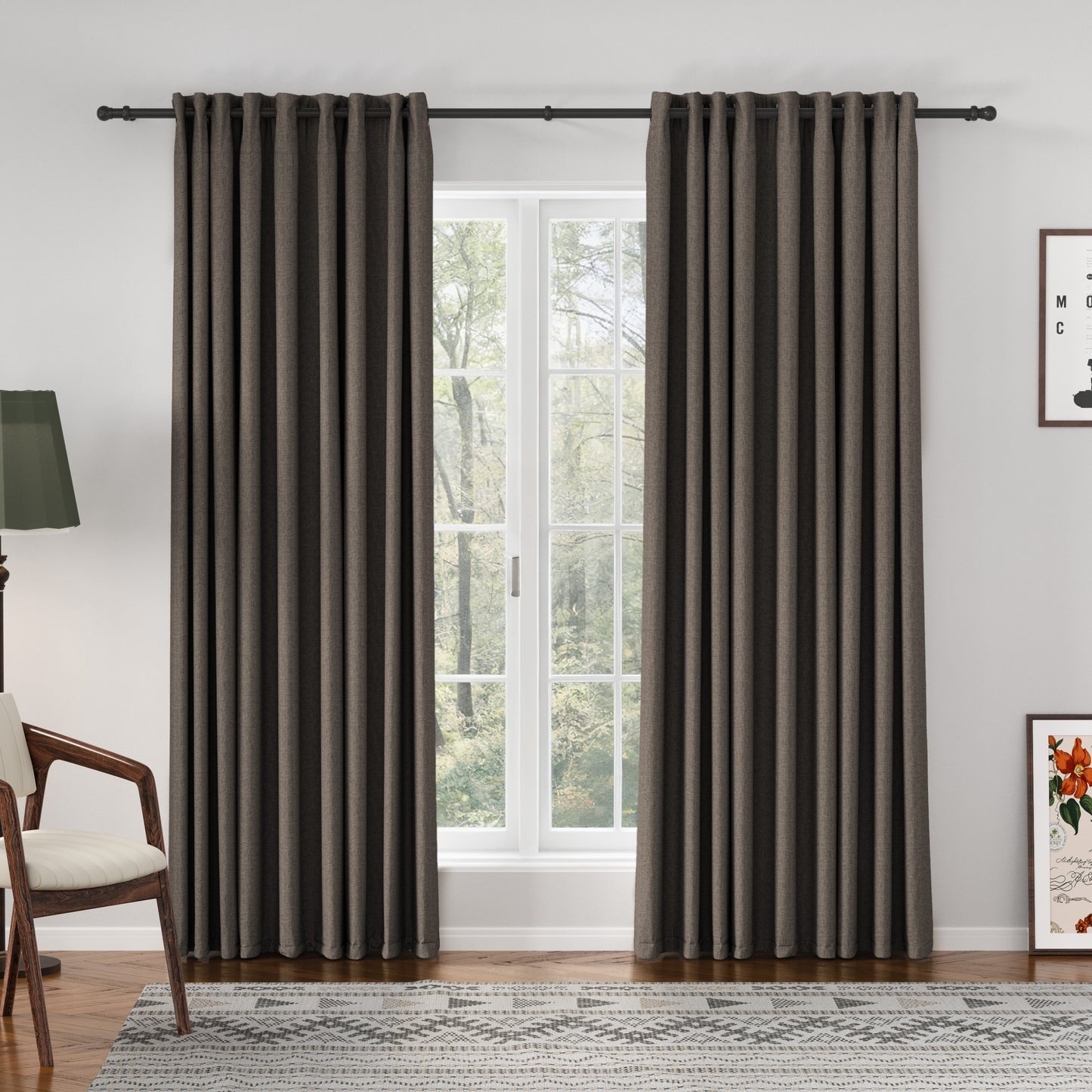 Florence Linen Blend Drapes Grommet