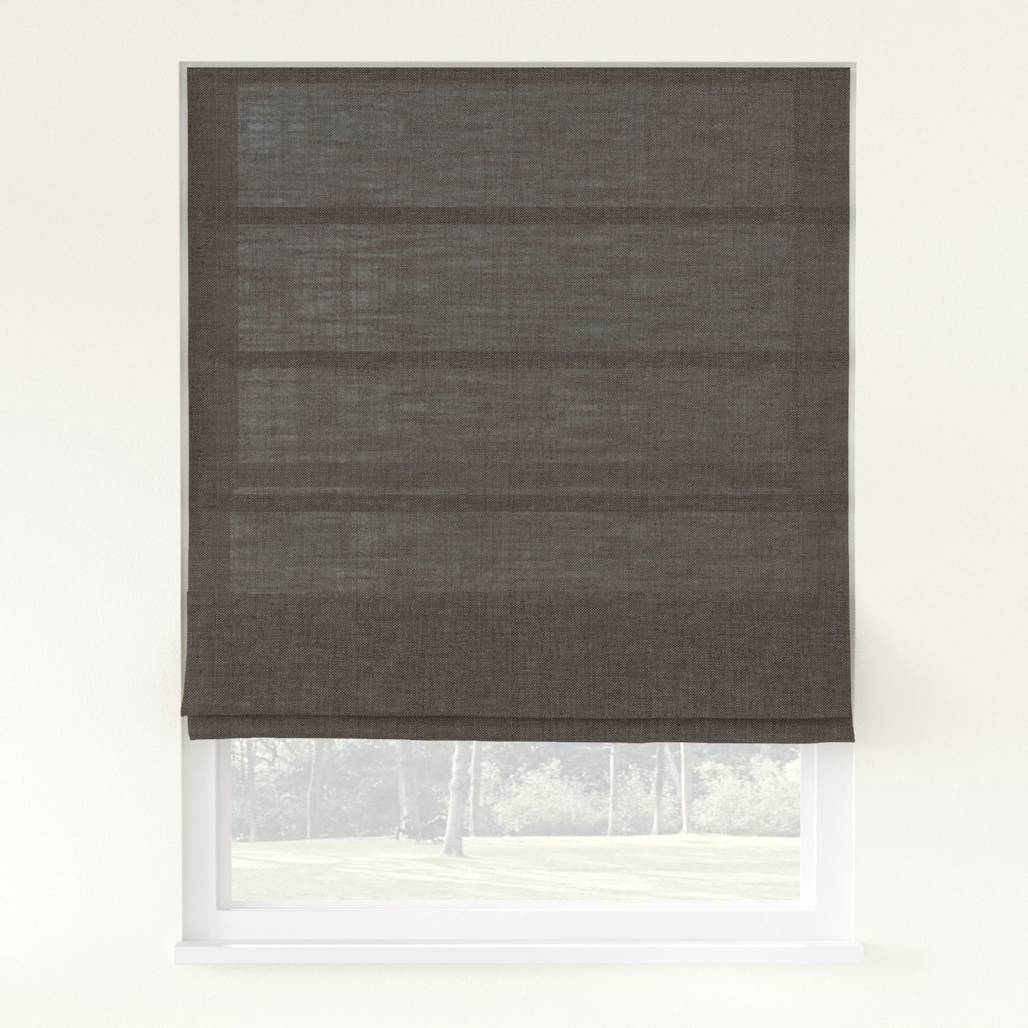 Florence Linen Roman Shade Cordless