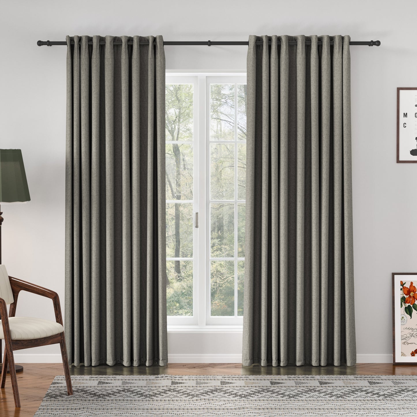 Florence Linen Blend Drapes Grommet