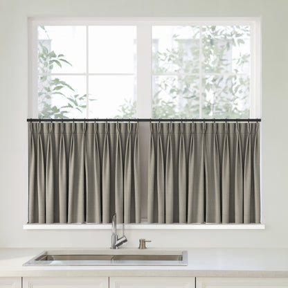 Florence Linen Pleated Cafe Curtains