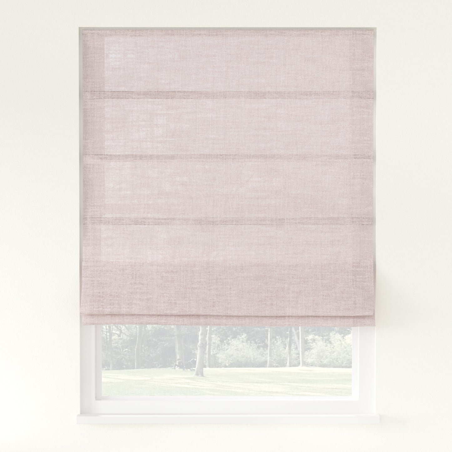 Florence Linen Roman Shade Cordless
