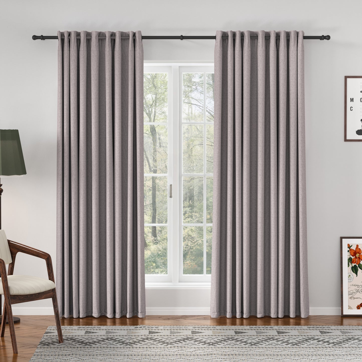 Florence Linen Blend Drapes Grommet