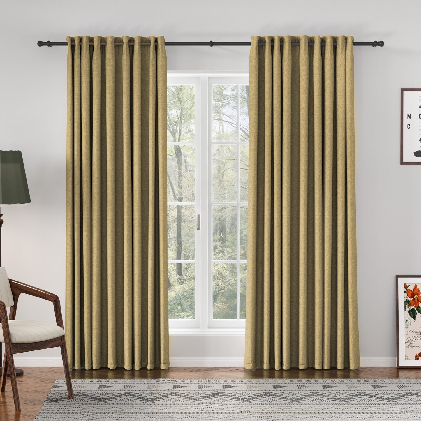 Florence Linen Blend Drapes Grommet