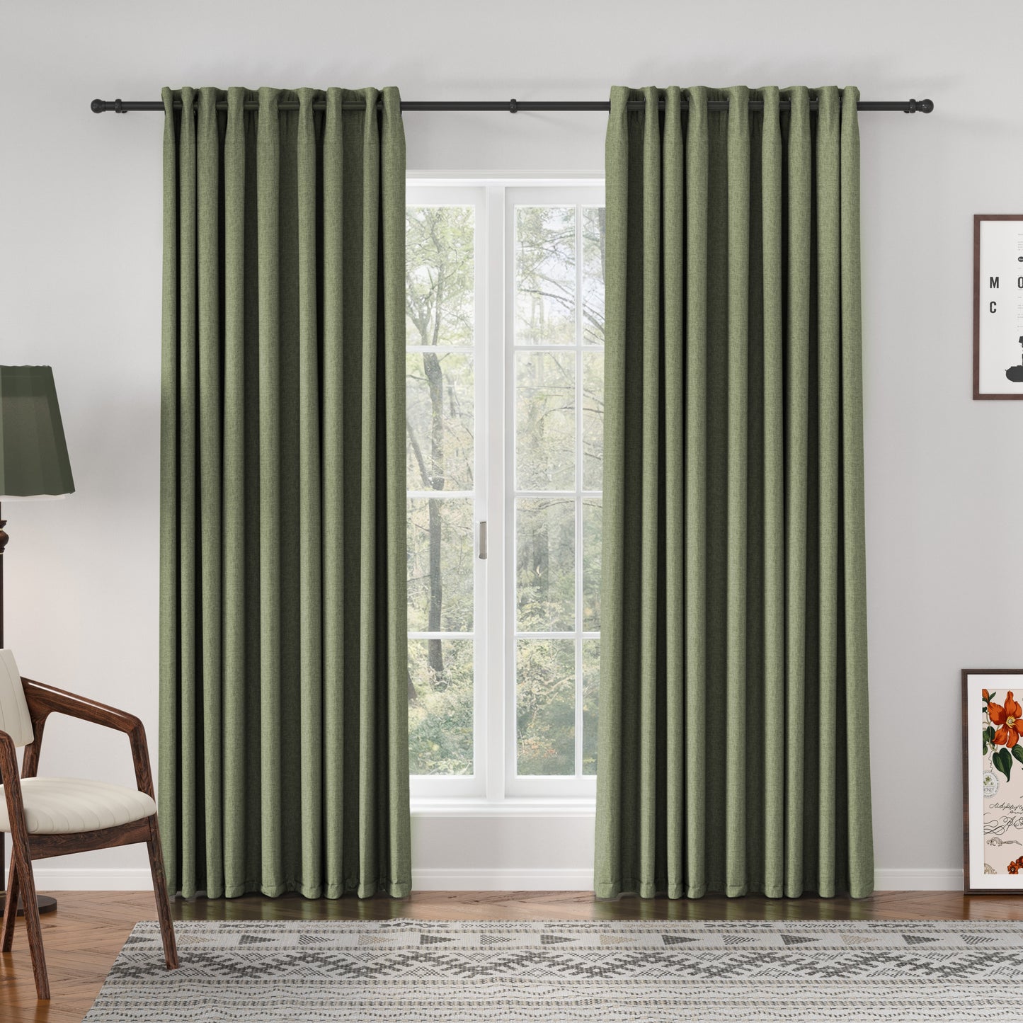 Florence Linen Blend Drapes Grommet