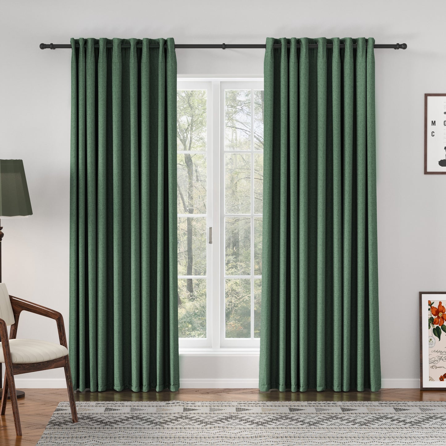 Florence Linen Blend Drapes Grommet