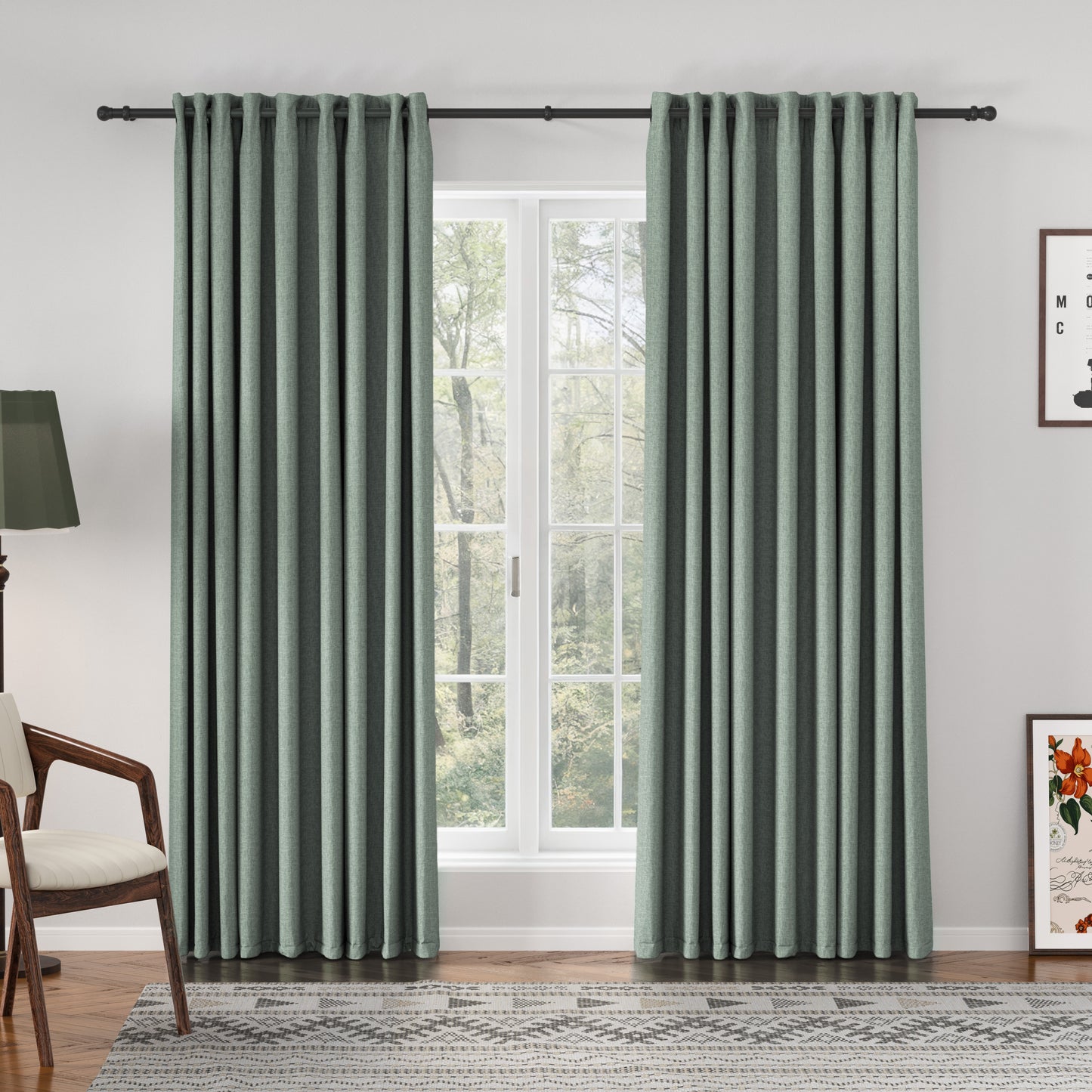 Florence Linen Blend Drapes Grommet
