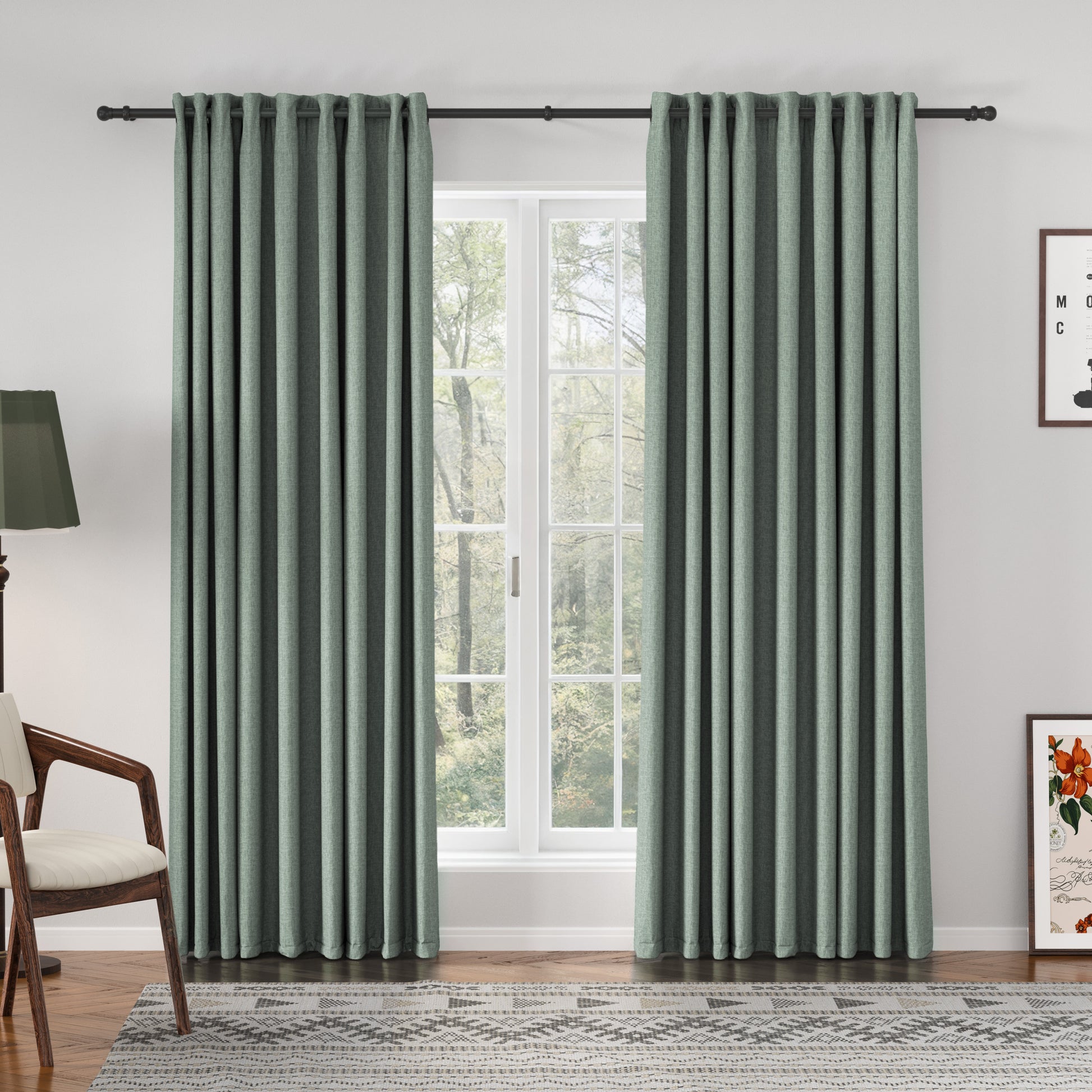 Florence Linen Blend Drapes Grommet - LuxDrape