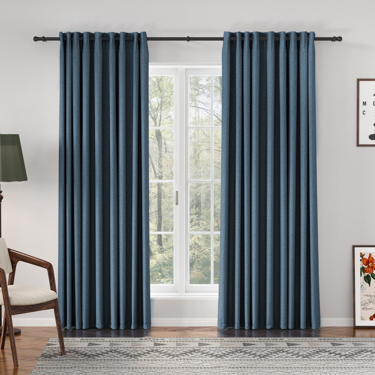 Florence Linen Blend Drapes Grommet