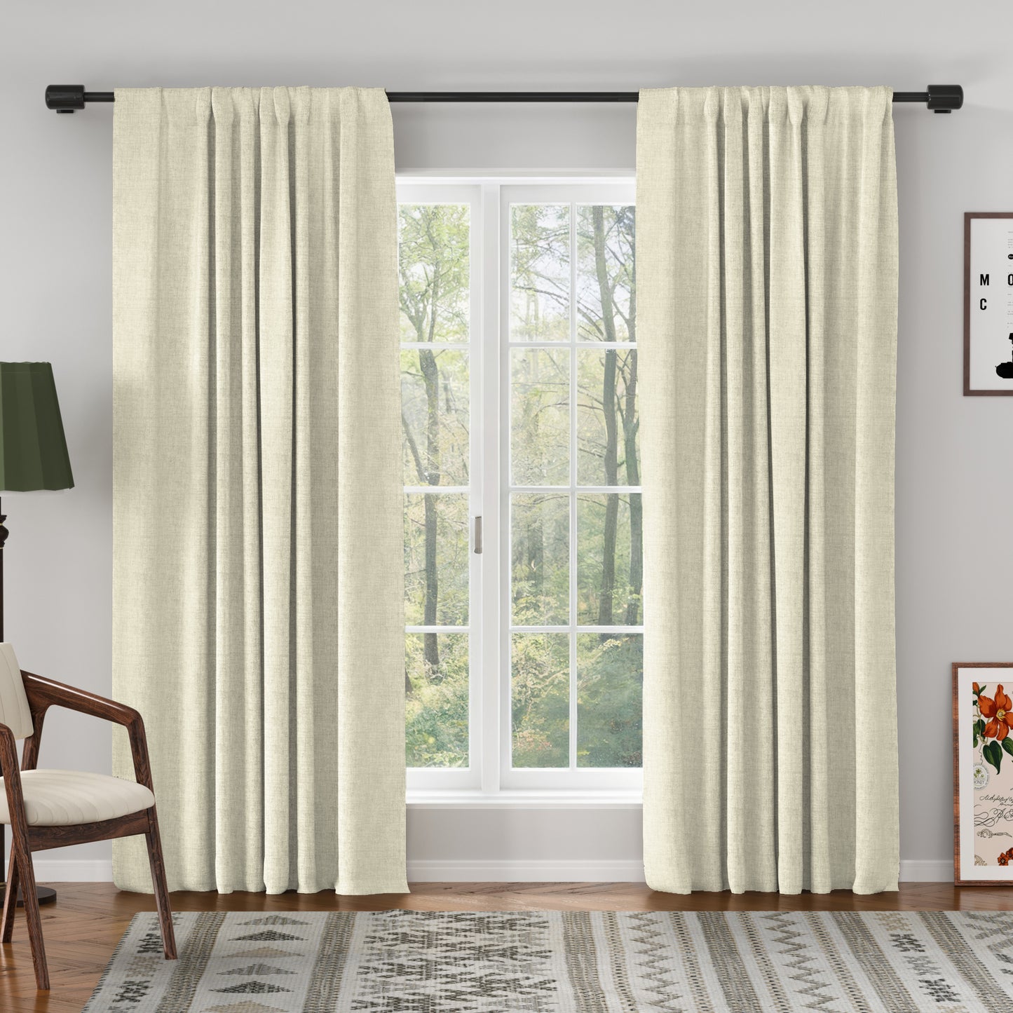 Florence Linen Blend Drape Soft Top