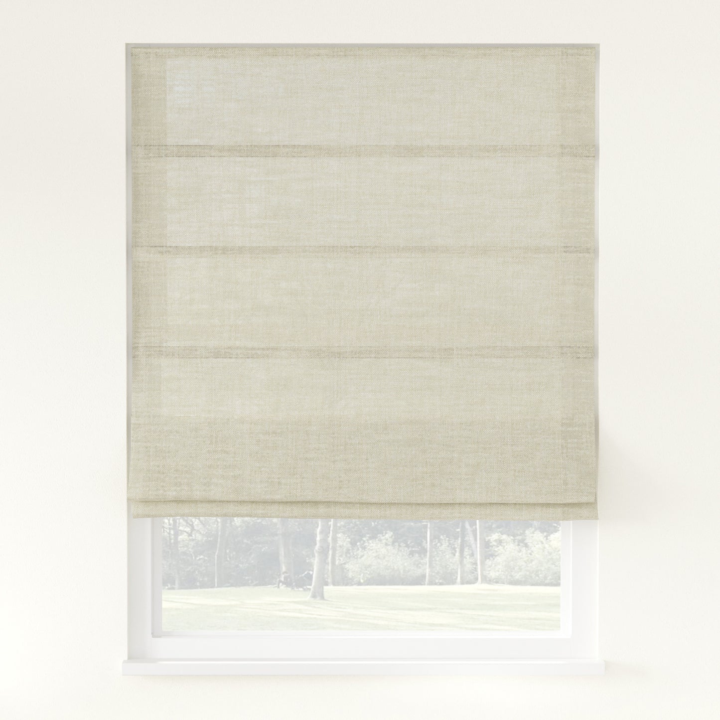 Florence Linen Roman Shade Cordless