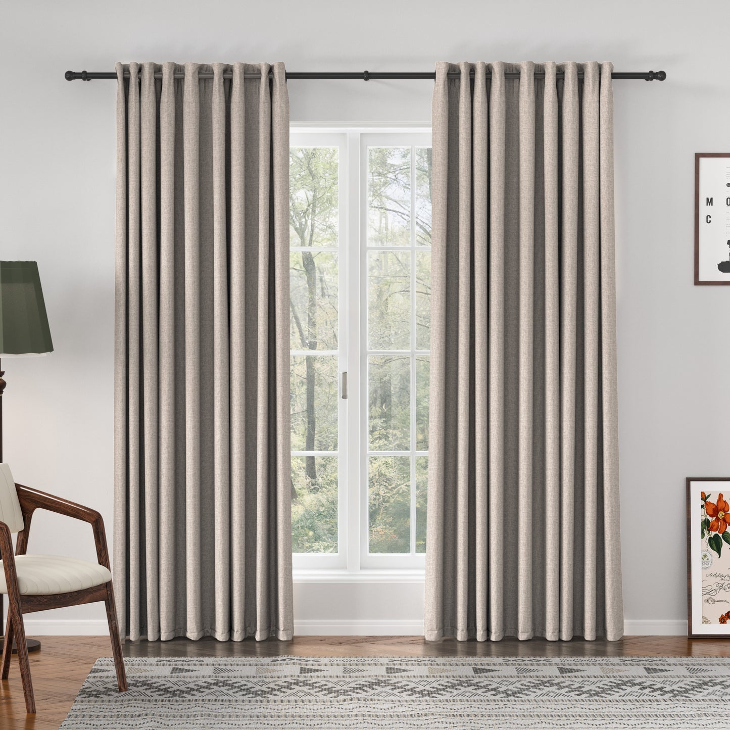 Florence Linen Blend Drapes Grommet