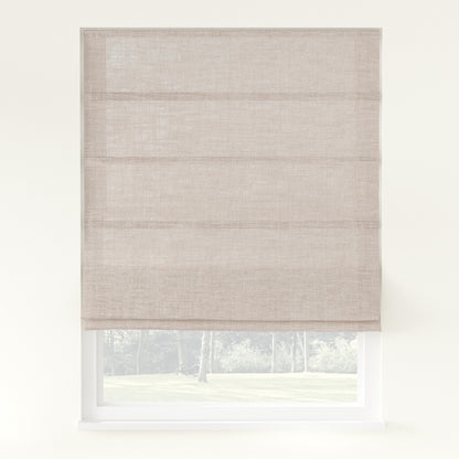 Florence Linen Roman Shade Cordless