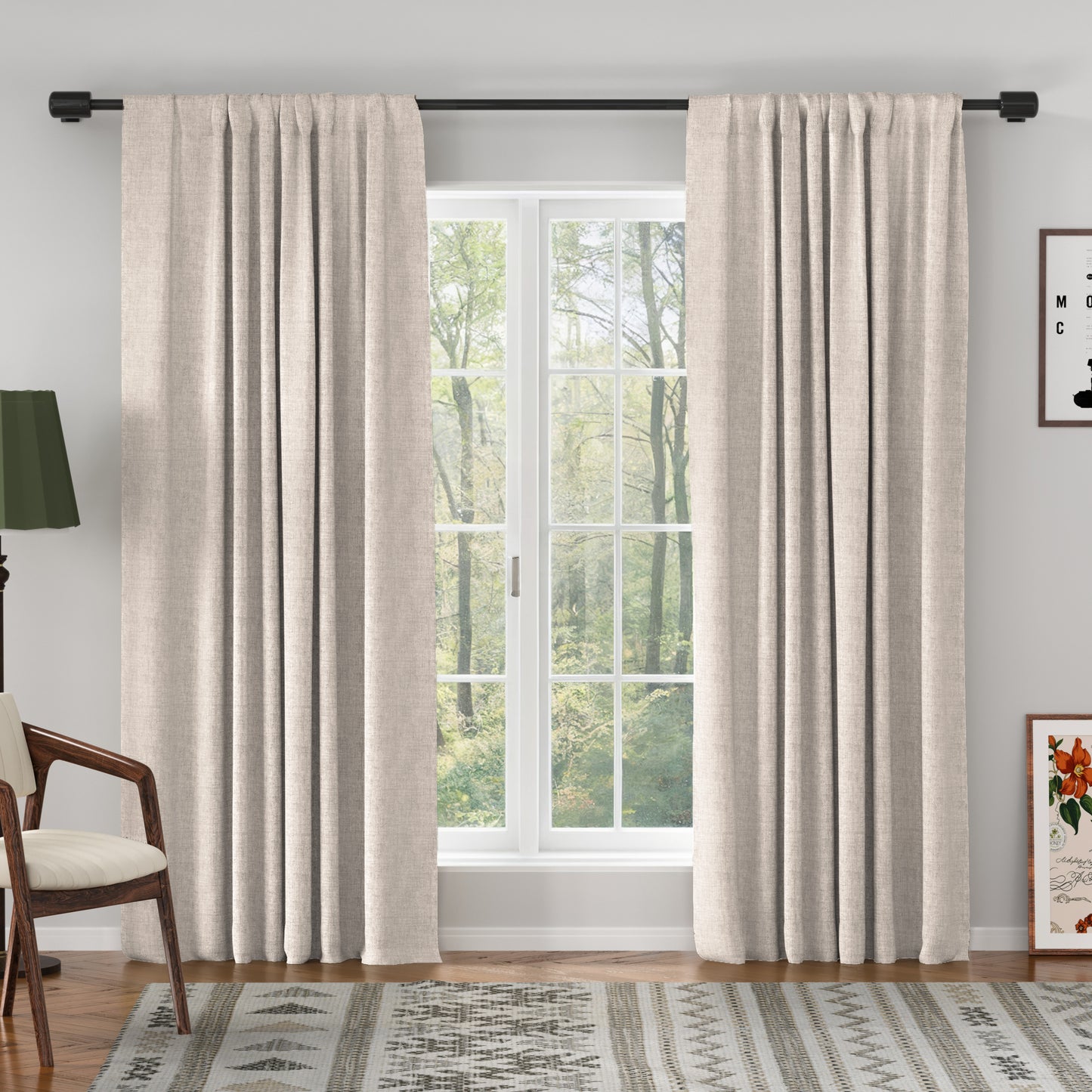 Florence Linen Blend Drape Soft Top
