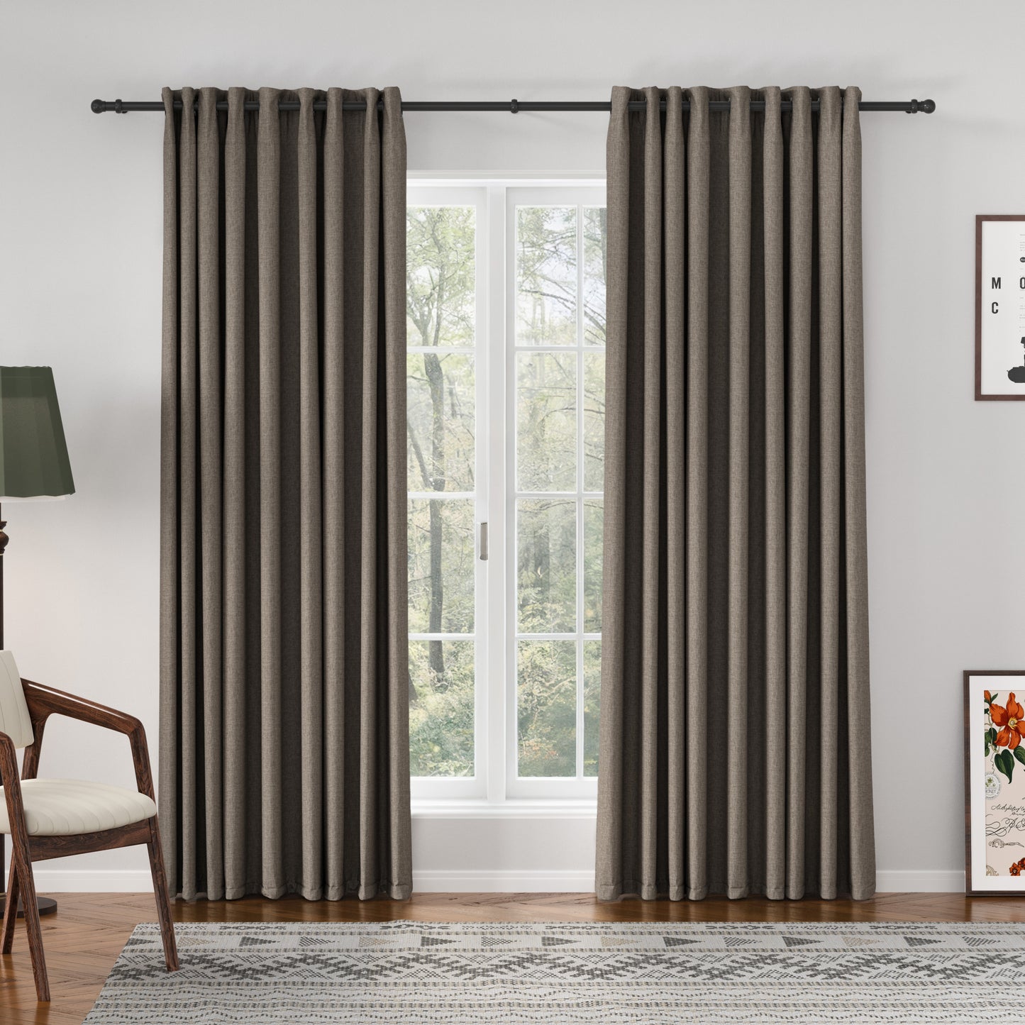 Florence Linen Blend Drapes Grommet