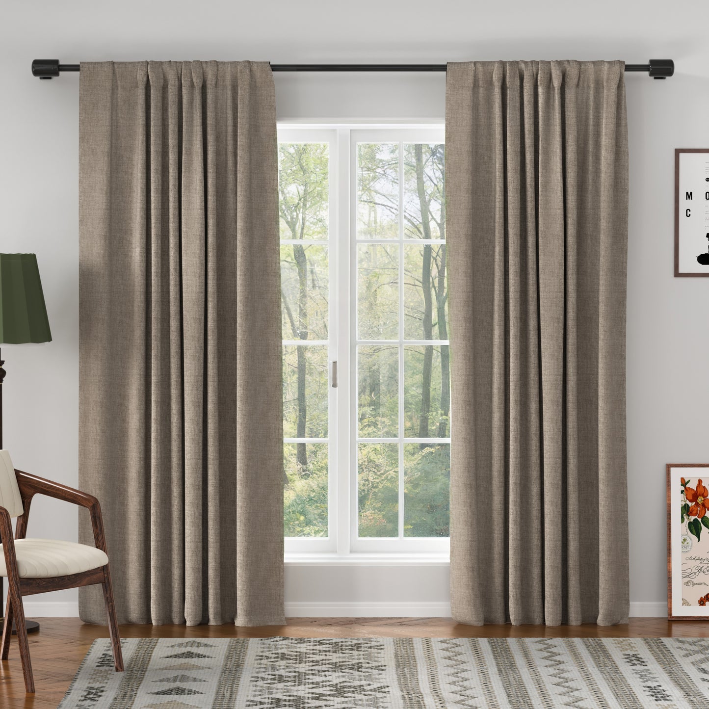 Florence Linen Blend Drape Soft Top