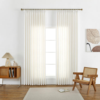 Florence Linen Blend Drapes Pleated