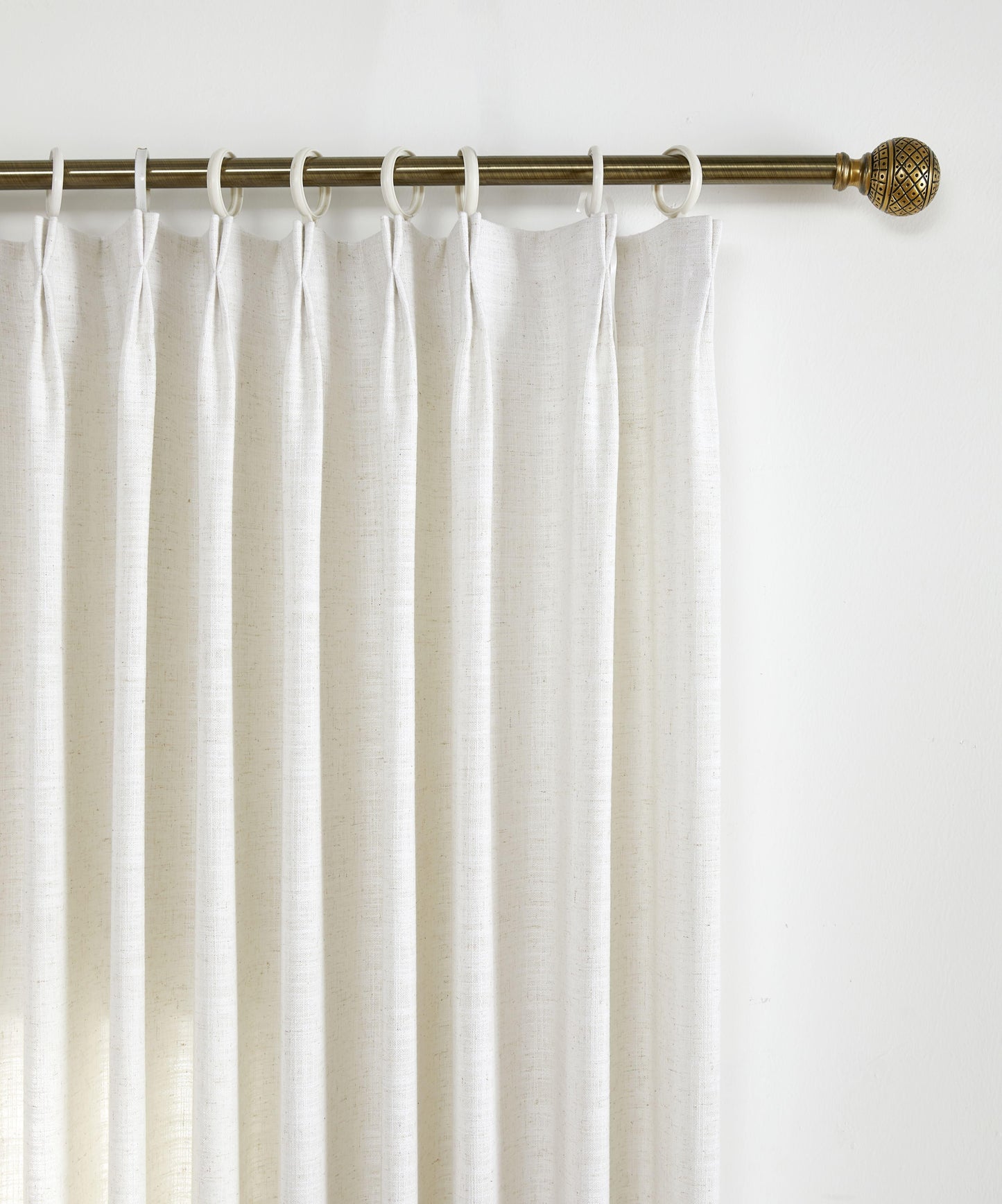 Florence Linen Blend Drapes Pleated