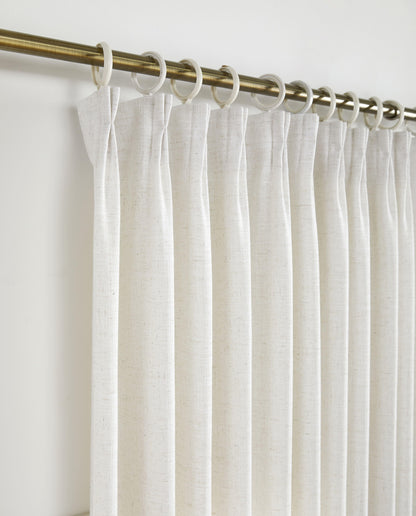 Florence Linen Blend Drapes Pleated